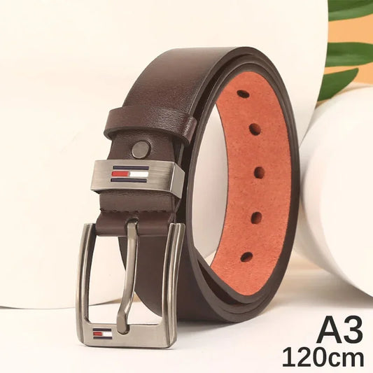 Alloy buckle belt for men