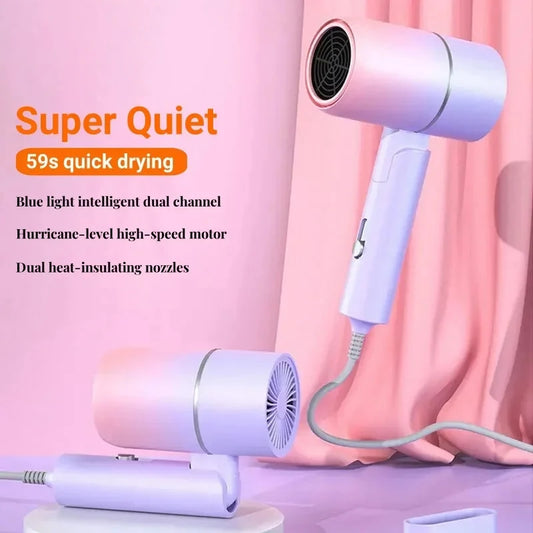 Folding hair dryer