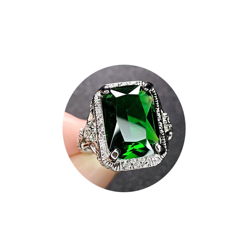 Copper geometric ring