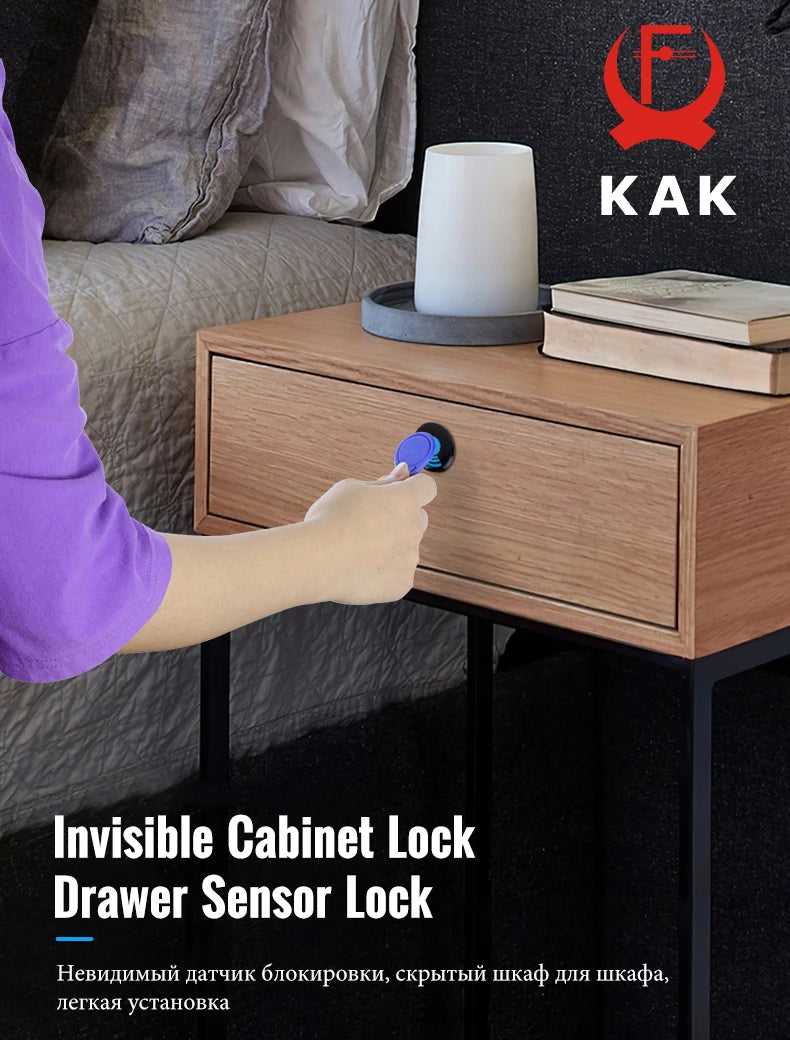 Keyless cabinet lock rfid