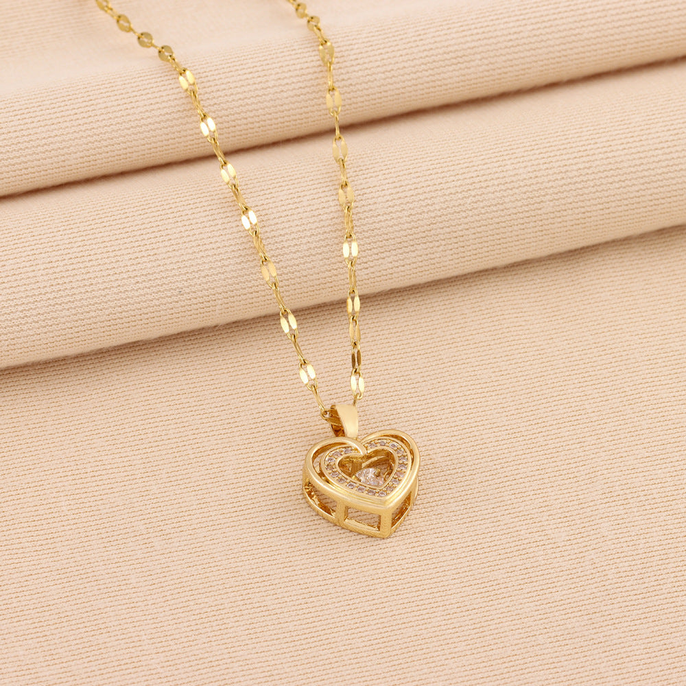 1 of top 5 necklace with heart pendant