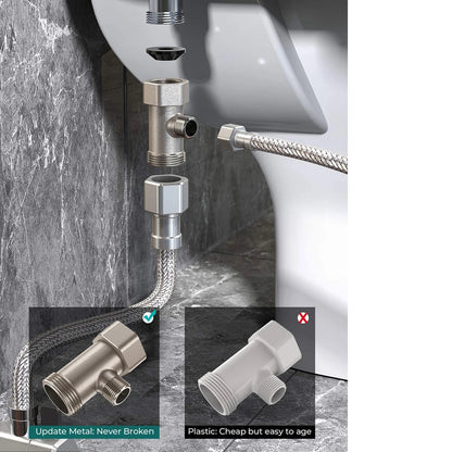 kdmlr bidet hot cold water - Bathroom Accessories - Non-Electric Bidet Toilet Seat Attachment