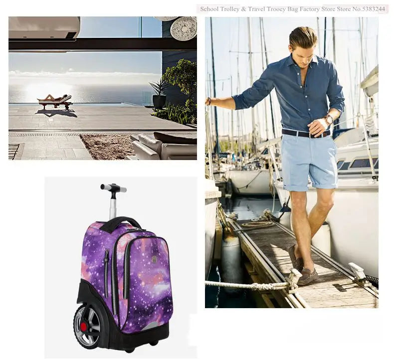 Bags - Luggage - Rolling Backpack Eau de Cologne