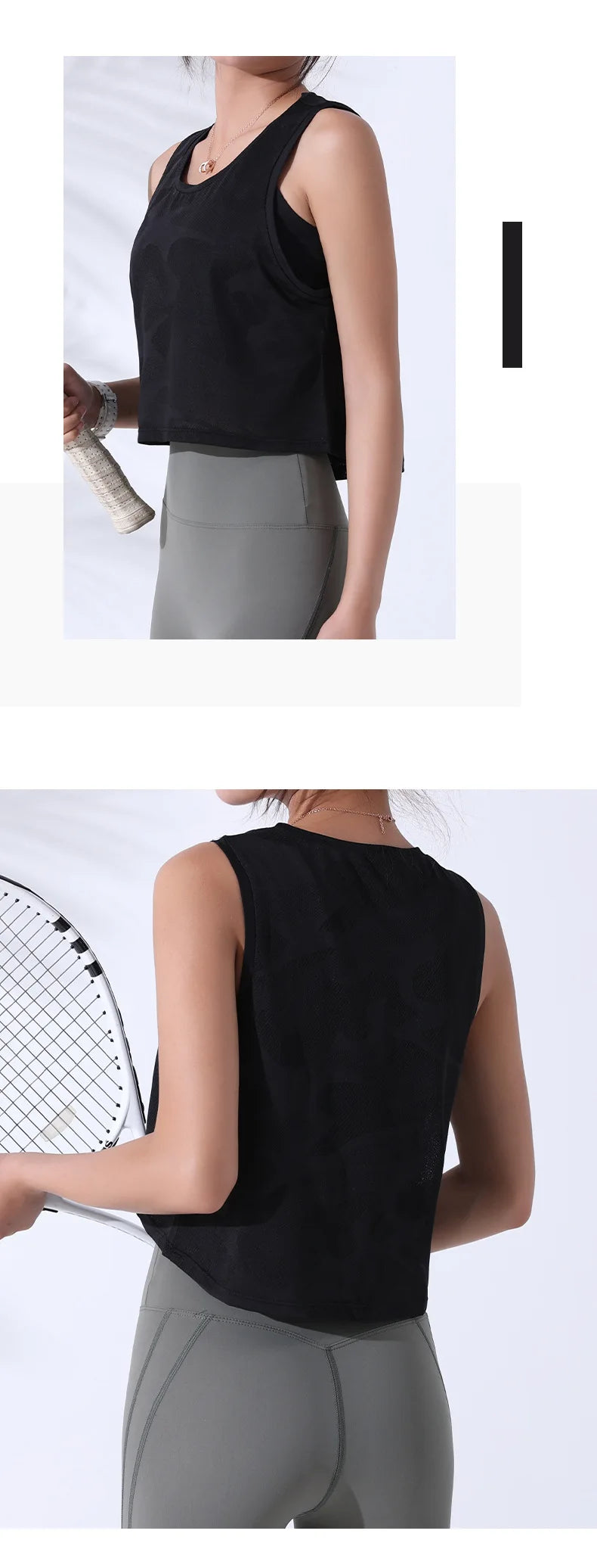 athletic camo crop - Women-s Sportswear Tops - Women-s Camouflage Running Vest Crop Top