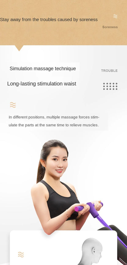 lower back massager - Fitness - Exercise - Lumbar stretching and massage device