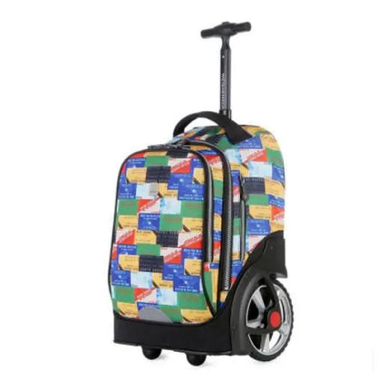 Schulrucksack mit großen Rollen – Premium-Rollrucksack für Teenager und Kinder
