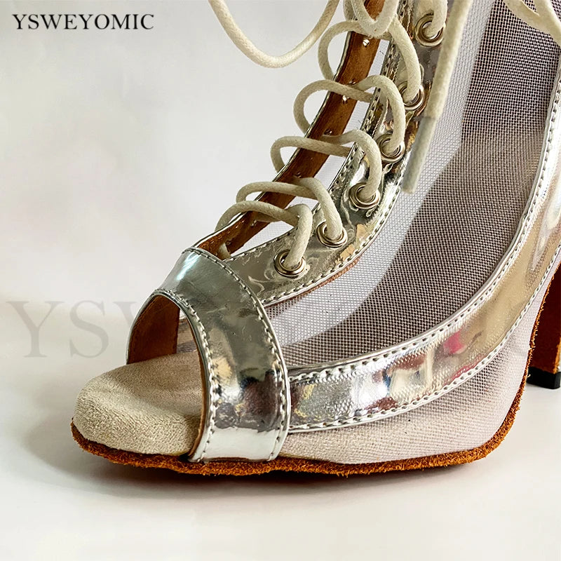 High heel salsa dance shoes for women