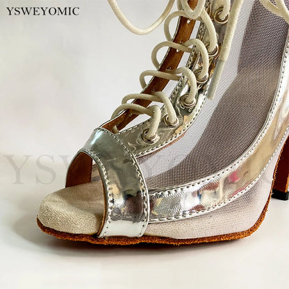 High heel salsa dance shoes for women