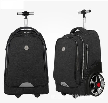 Reliable performance rolling school backpack