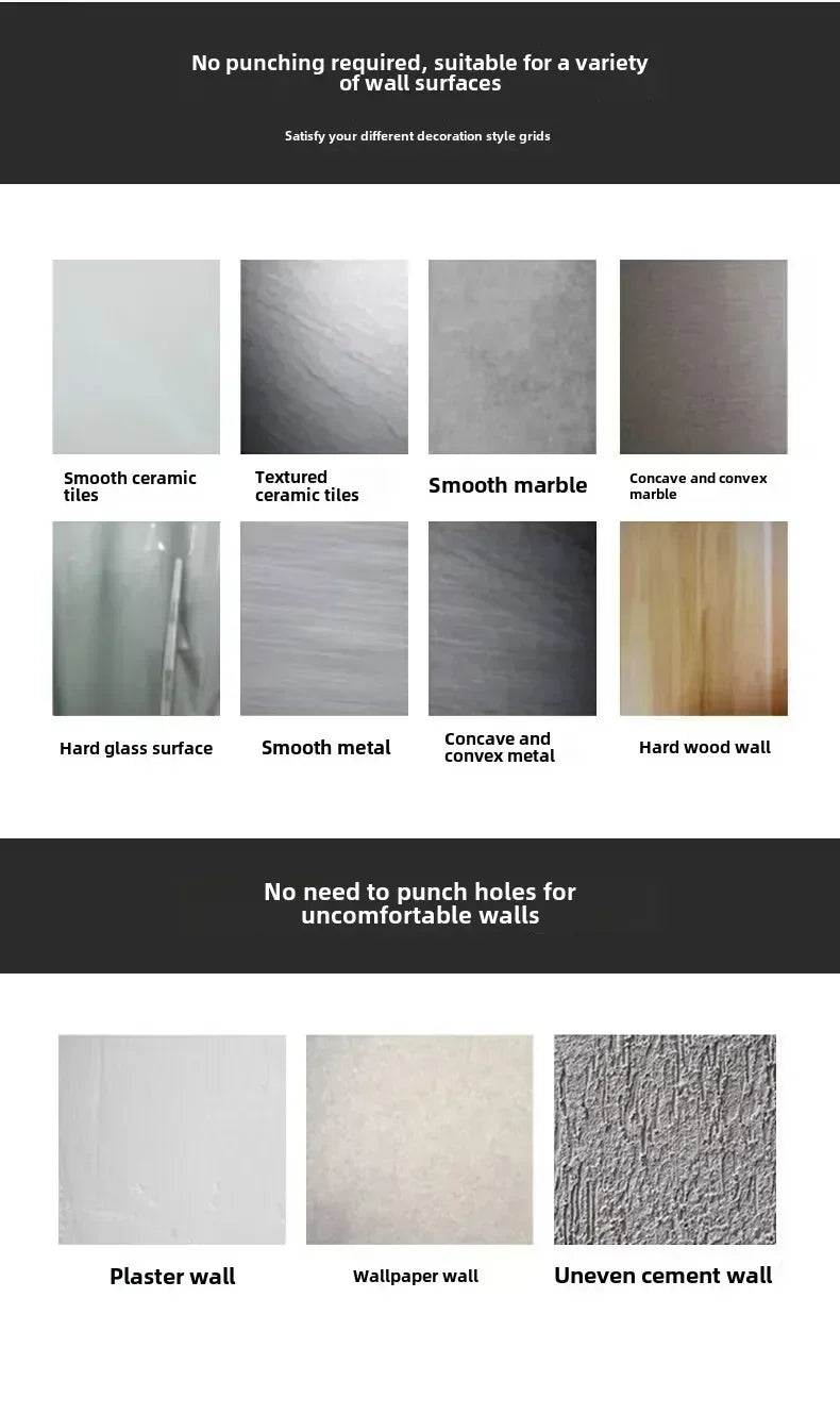 Heavy-duty plastic hair dryer shelf for wall