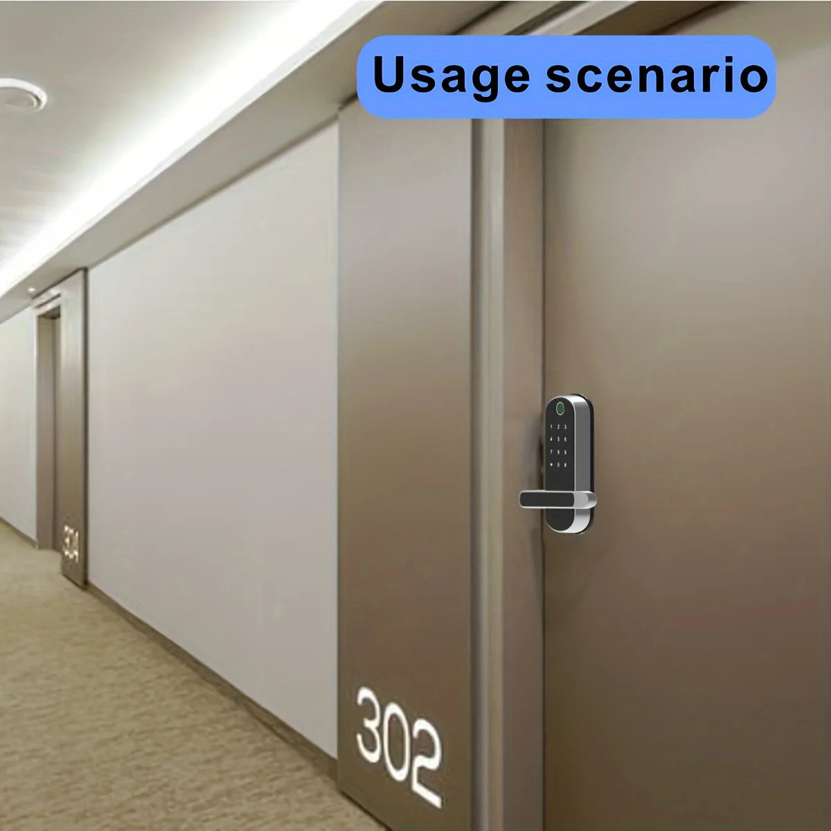 Fingerprint door lock with tuya app control