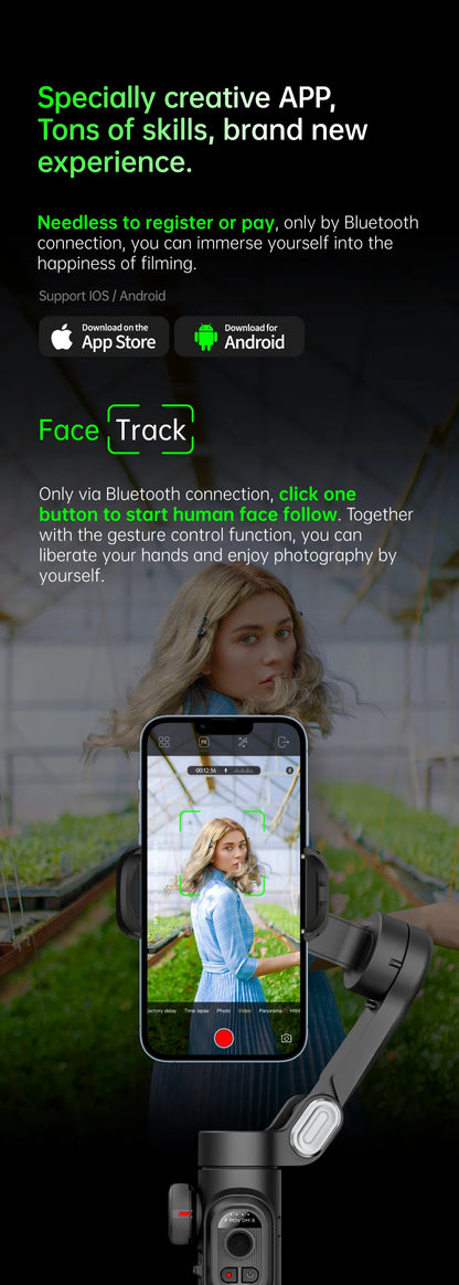 hohem gimbal - Handheld Gimbals - 3-Axis Handheld Gimbal Stabilizer