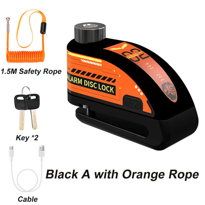 motorcycle gps alarm lock - Motorcycle Accessories - Rechargeable Padlock Alarm for Motorcycle