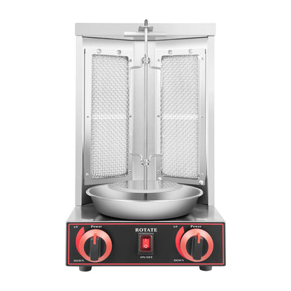 Gas doner kebab machine with continuous pilot