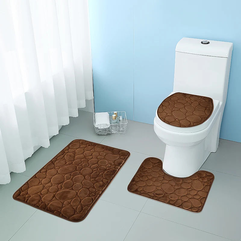 Non-slip bathroom rugs