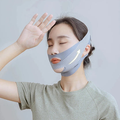Breathable skin tightening facial band for daily use