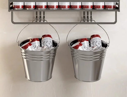 recessed floating shelf - Bathroom Accessories - Shower Corner Shelf with Towel Bar