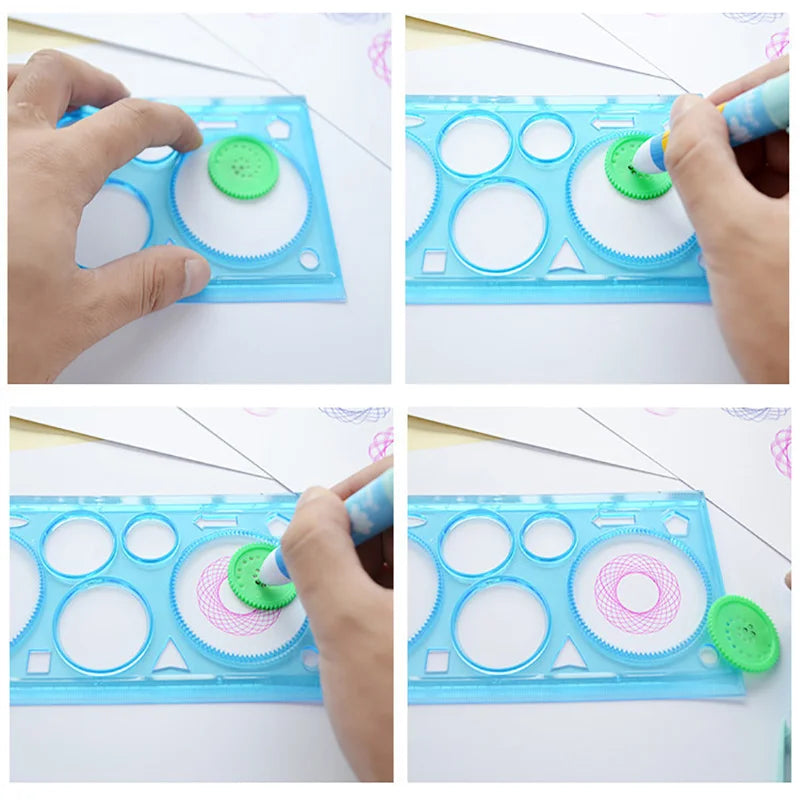 spiral art kit - Arts - Crafts - Geometry Spirograph Drawing Stencils Set