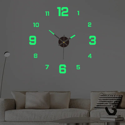 digital wall clock - Wall Clocks - Luminous Digital DIY Stereoscopic Wall Clock