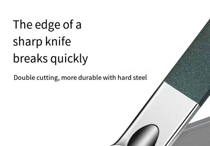 Luxury stainless steel nail care kit with case