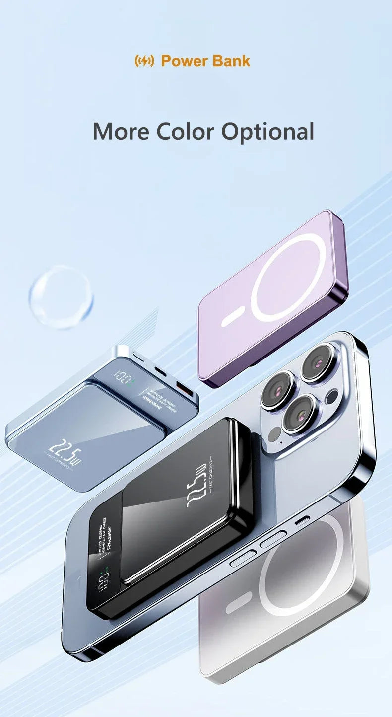 Magnetic wireless power bank