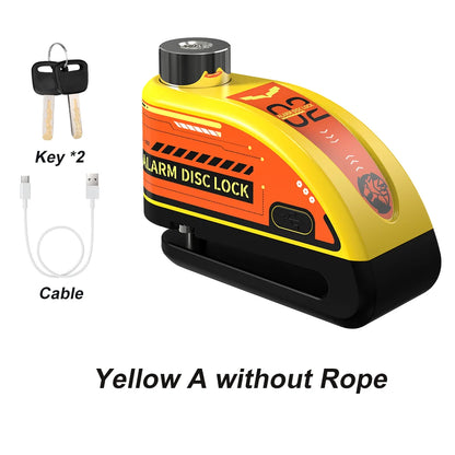 bluetooth motorcycle lock - Motorcycle Accessories - Rechargeable Padlock Alarm for Motorcycle