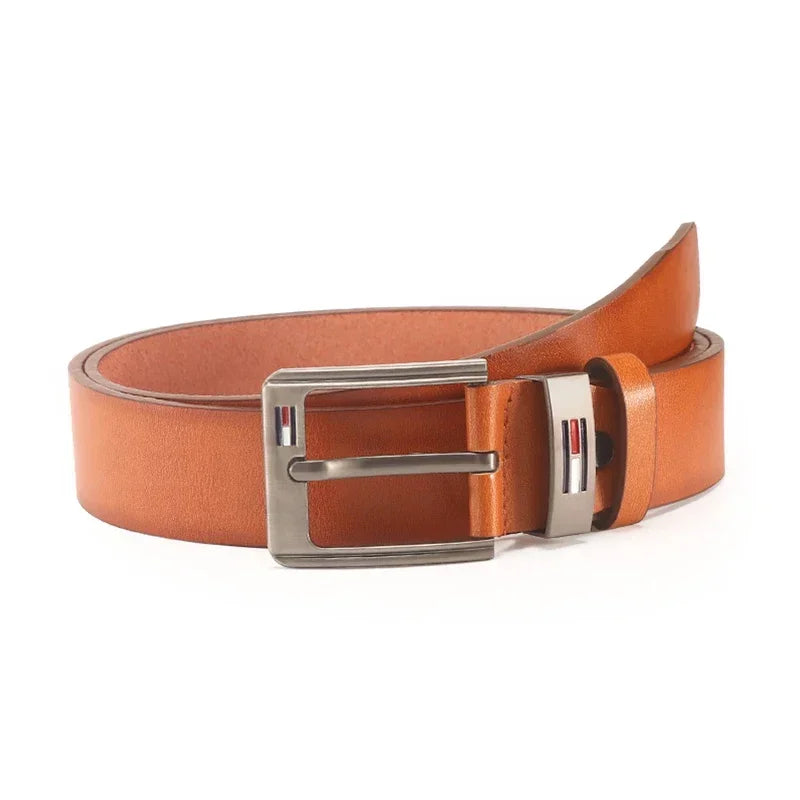 Adjustable leather belt