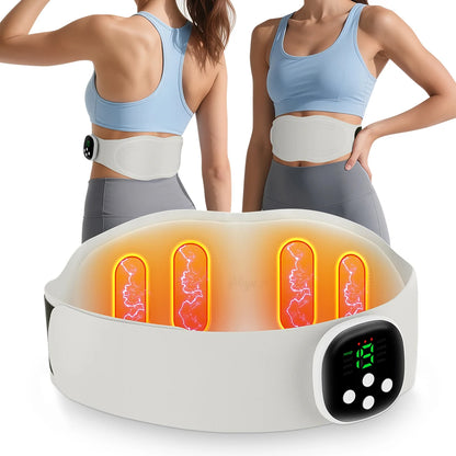Electric heated waist massager