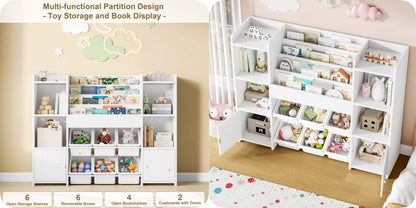 Wooden toy storage box