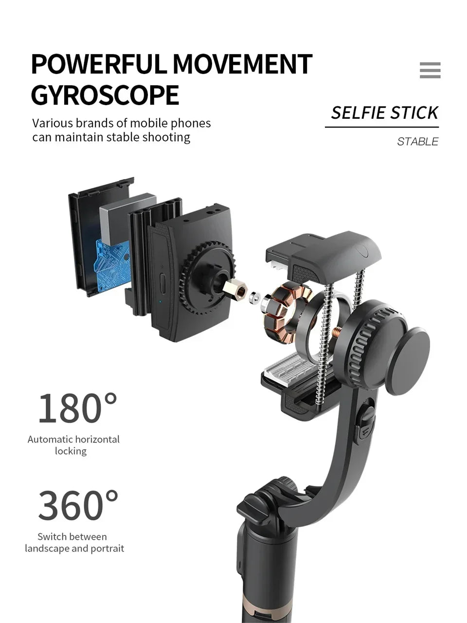 smartphone gimbal - Handheld Gimbals - Mobile Phone Gimbal Stabilizer
