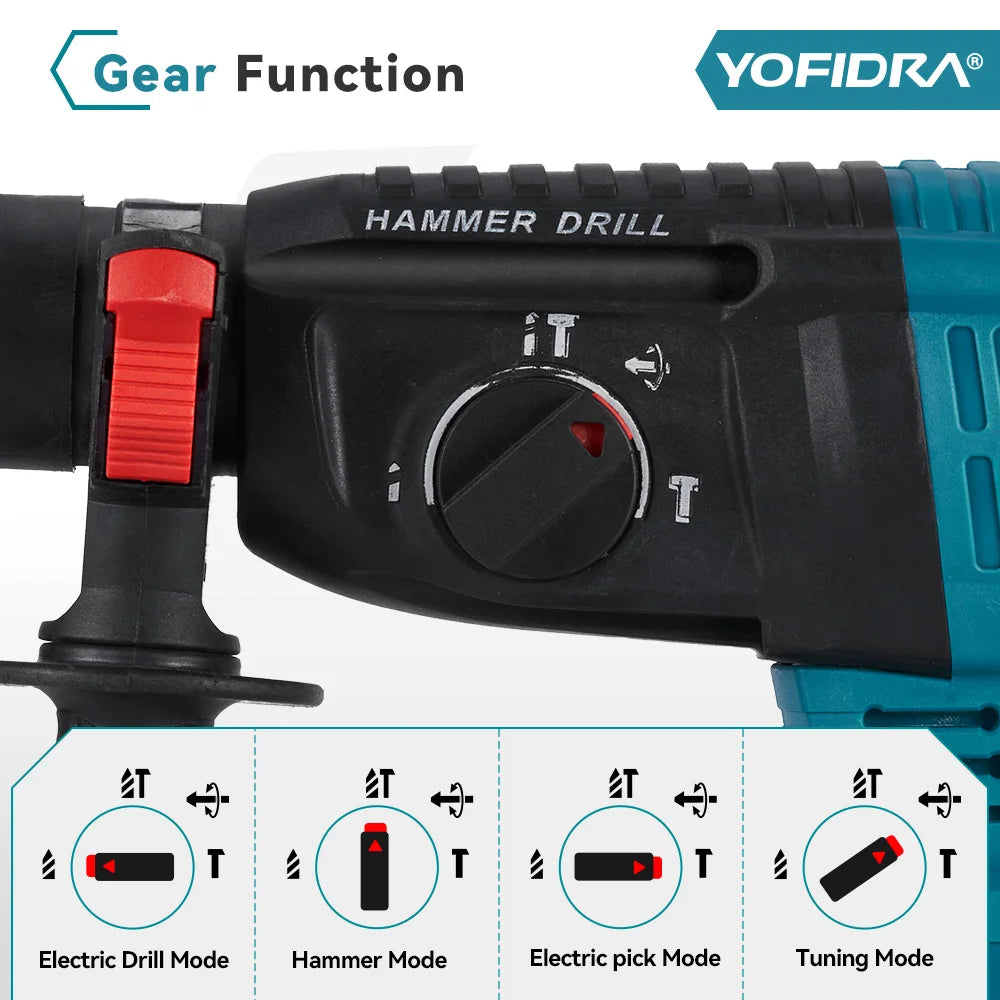 Multifunctional cordless impact drill for home use