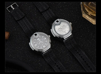 Smoking Accessories - Inflatable Gas Lighter - windproof lighter timepiece
