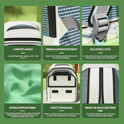 Breathable pet backpack