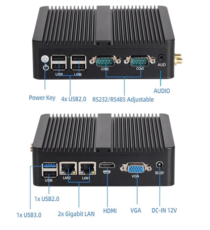 ai inferencing mini computer - Industrial Computer - Fanless Mini PC