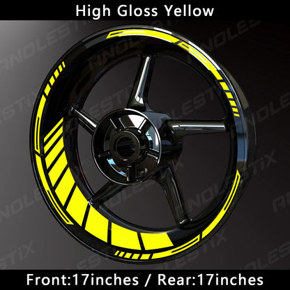 inch motorcycle rim tape - Motorcycle Accessories - Reflective Wheel Hub Decal