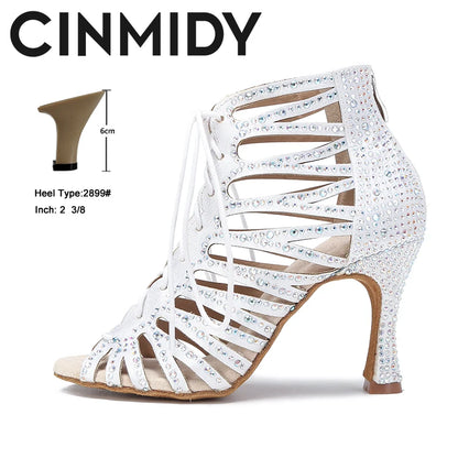 Shoes - Women-s Latin Ballroom Dance Shoes - rhinestone latin shoes footwear