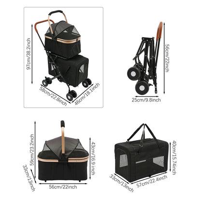 pet stroller wagon - Pet Supplies - Pet Stroller