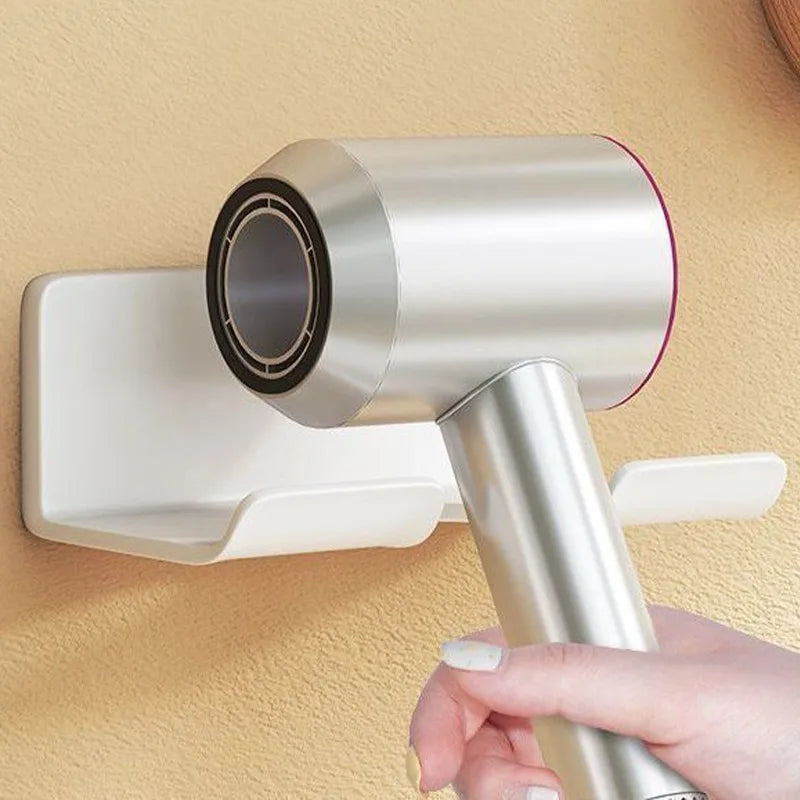 spiral design hair dryer shelf - Bathroom Accessories - Wall-Mounted Hair Dryer Holder with Storage Box