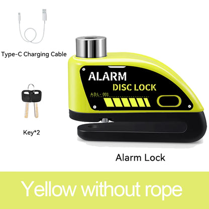 motorcycle alarm lock - Motorcycle Accessories - Rechargeable Padlock Alarm for Motorcycle