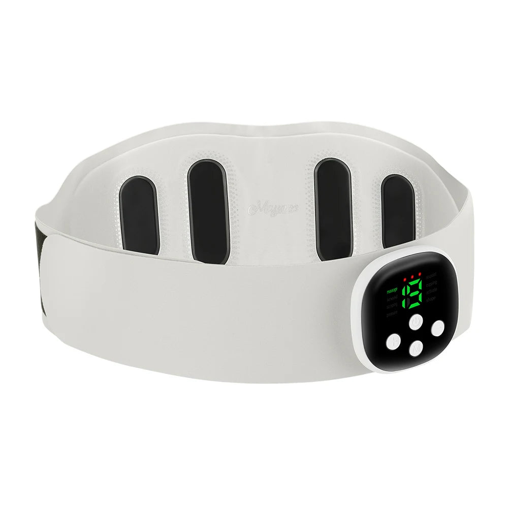 Wireless heated waist massager