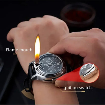 Smoking Accessories - Inflatable Gas Lighter - foldable bbq torch timepiece