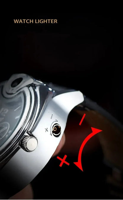 Smoking Accessories - Inflatable Gas Lighter - safety lock gas lighter timepiece
