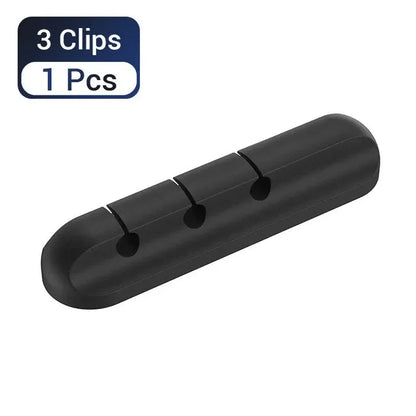 Multi-purpose silicone cable clips