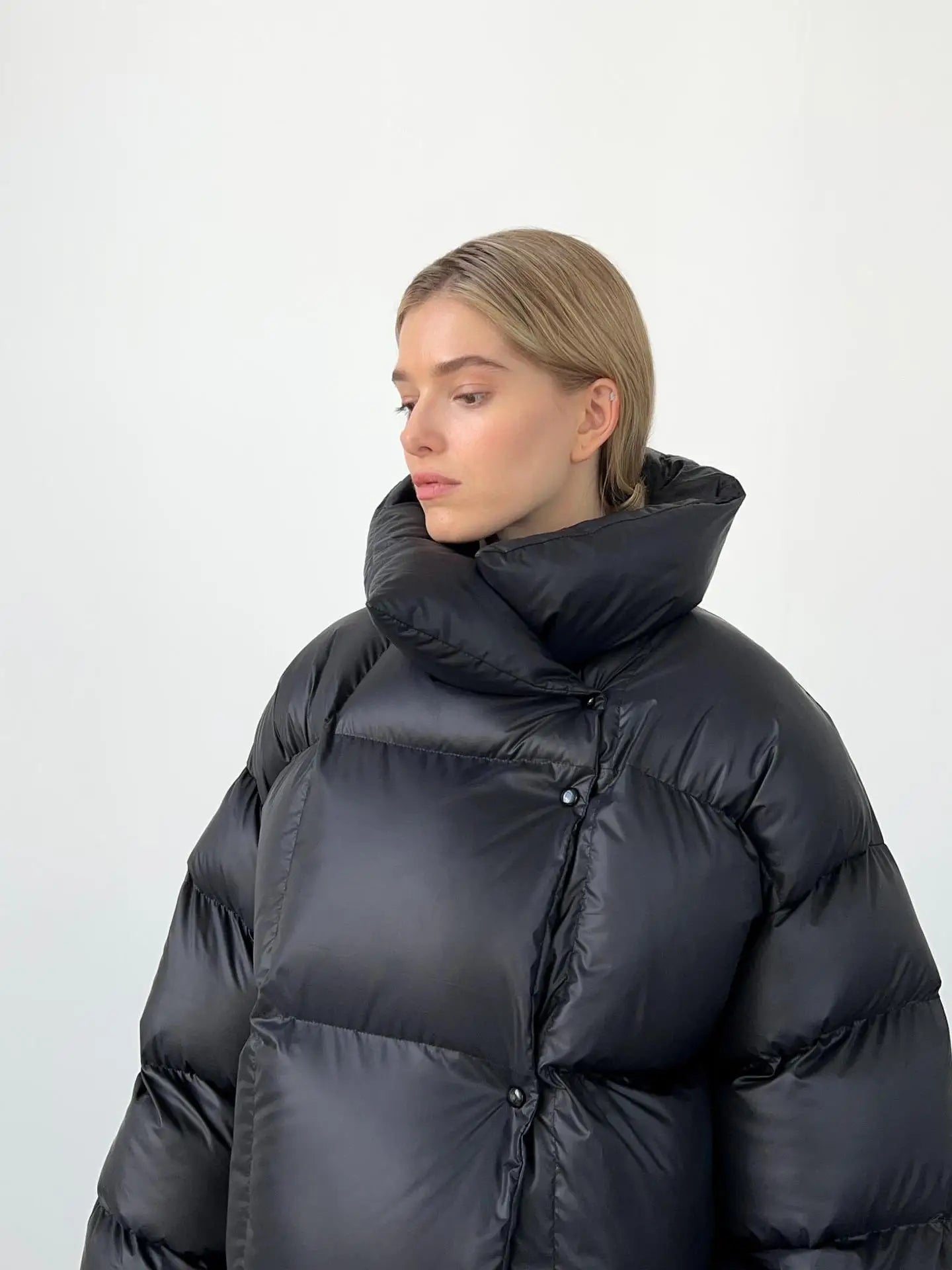 Single breasted parka jacket