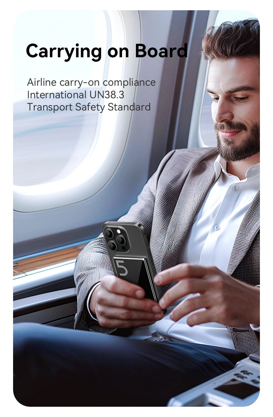 Magsafe power bank with stand