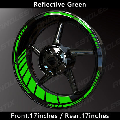 motorcycle wheel stickers - Motorcycle Accessories - Reflective Wheel Hub Decal