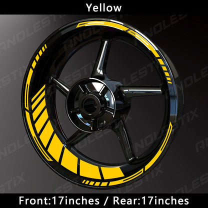 reflective motorcycle rim tape - Motorcycle Accessories - Reflective Wheel Hub Decal