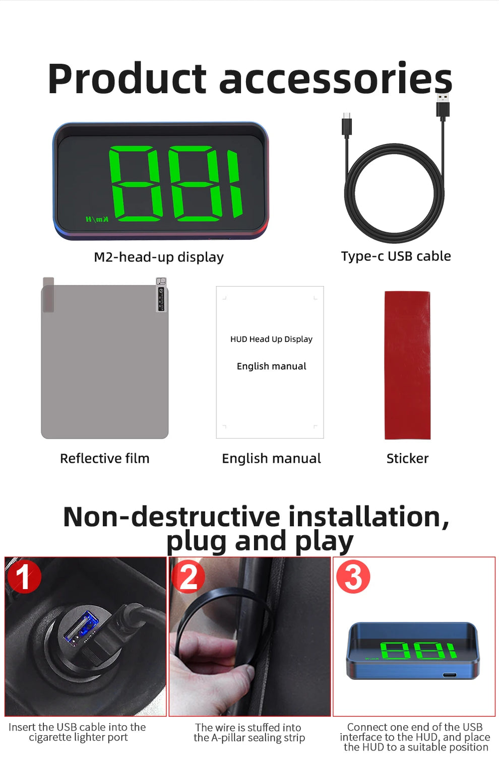 ar hud automotive - Automotive Accessories - Head-Up Display -HUD-