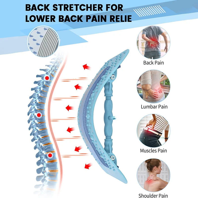 back stretcher - Fitness - Exercise - Lumbar stretching and massage device