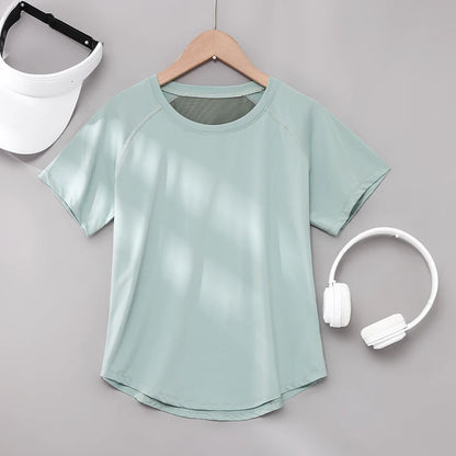 modal-silk twist-back shirt - Women-s Sportswear Tops - Yoga T-Shirt